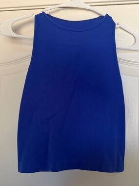 Women's Sleeveless Ribbed Tank Top - Royal Blue